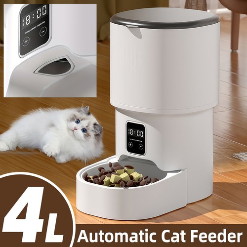 Pet cat feeder automatic - 4l,