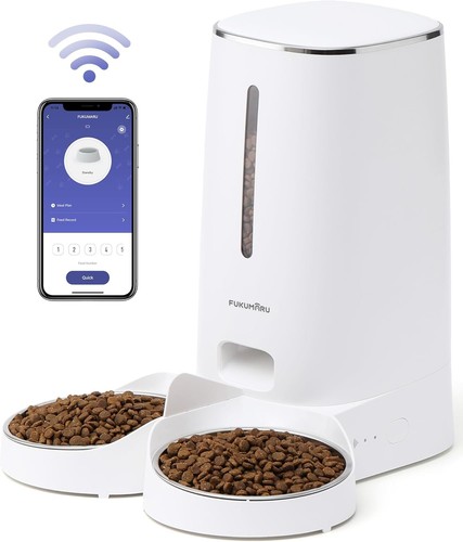 Fukumaru automatic cat feeder - cat,