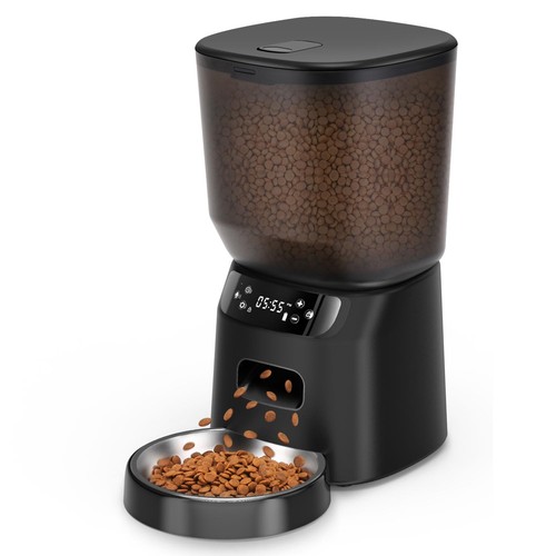 Automatic cat feeder - cat, feeder,