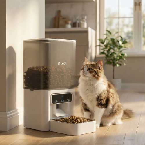 Pawhut automatic cat feeder - automatic,