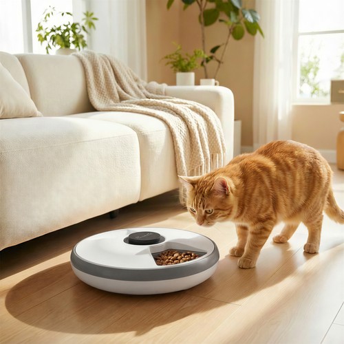 Automatic cat feeder - cat,