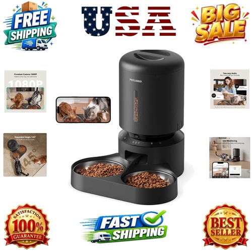 Automatic cat feeder with - feeder,