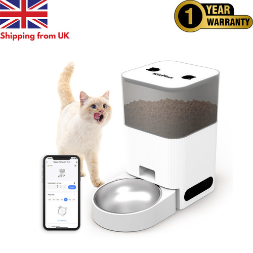 Pet cat feeder automatic - 4l,